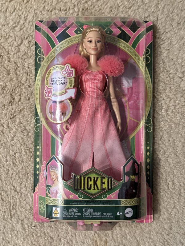NEW Mattel Wicked Barbie Singing Chantante Glinda Doll URL MISPRINT BOX ERROR