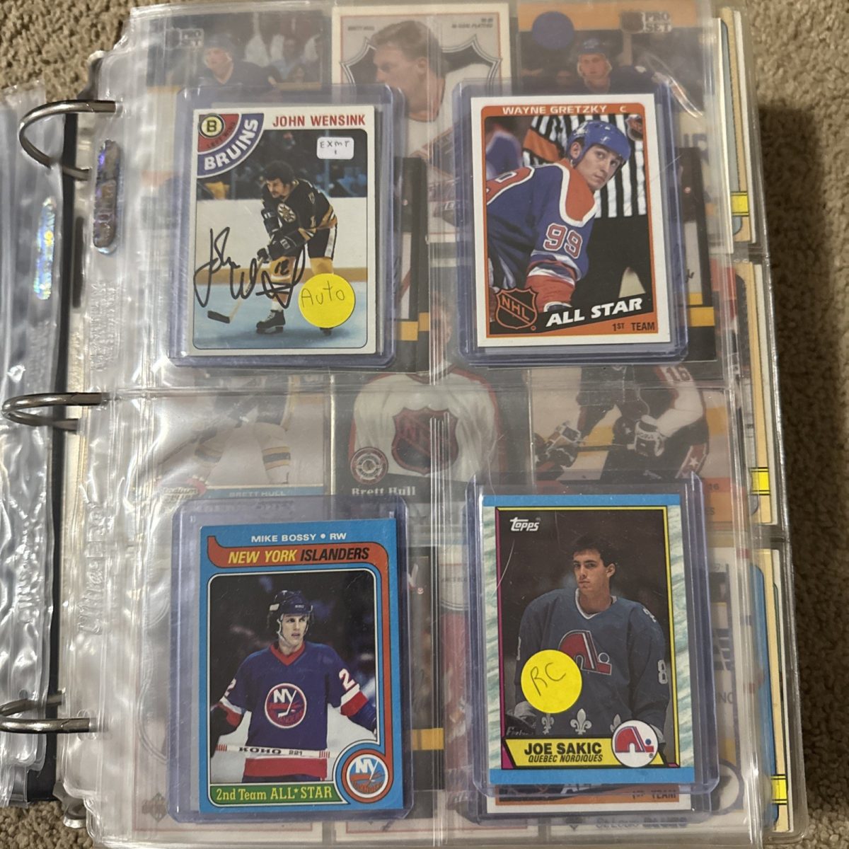Hockey Card Lot 1000+ Cards 70s 80s 90s Inserts Rookies Stars Gretzky Hull Ect