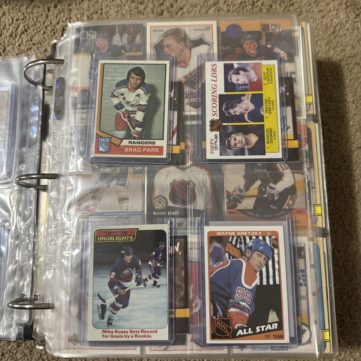 Hockey Card Lot 1000+ Cards 70s 80s 90s Inserts Rookies Stars Gretzky Hull Ect