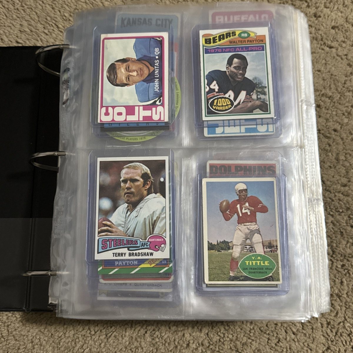 Huge Lot of 1200+ 1960-1980s Topps Football Cards Collection NFL Stars & HOFers