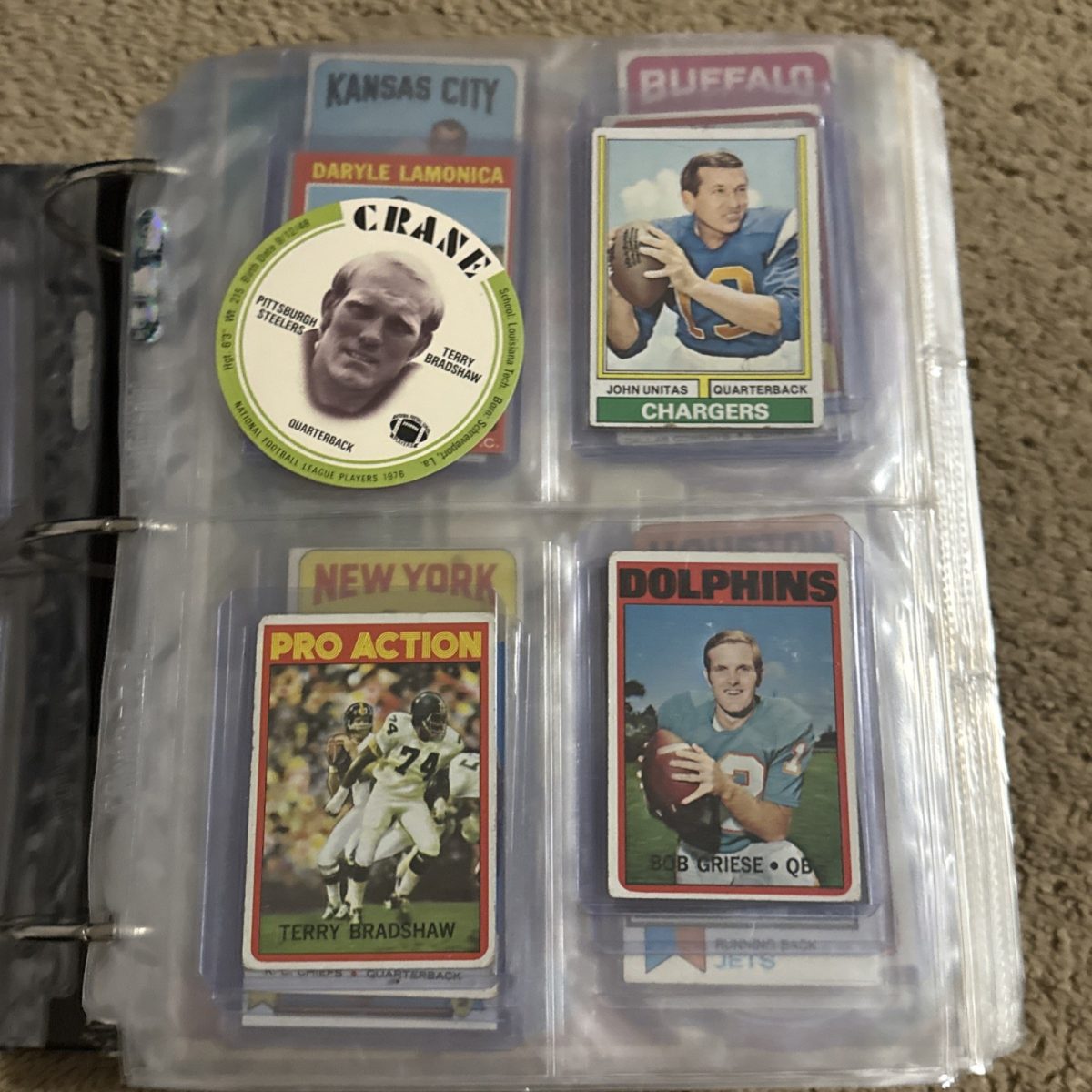 Huge Lot of 1200+ 1960-1980s Topps Football Cards Collection NFL Stars & HOFers