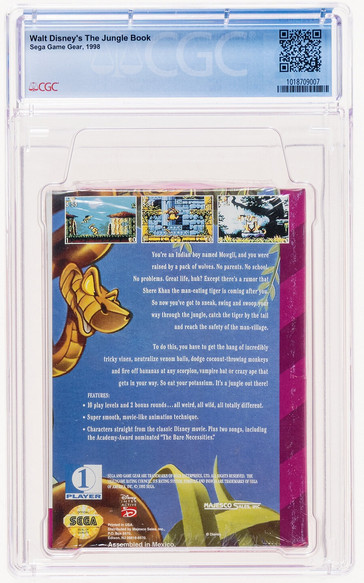 Sega Game Gear DISNEY'S THE JUNGLE BOOK -CGC GRADED 9.2 A++ NEW Factory Sealed!