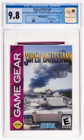 Super Battletank SEGA Game Gear Sealed Graded CGC 9.8 A++ RARE TOP POP!