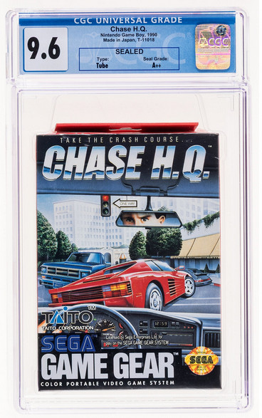 Sega Game Gear Chase HQ CGC GRADED 9.6 A++ RARE Taito Corporation (1991)