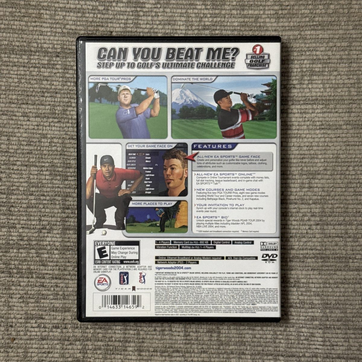 Tiger Woods EA Sports PGA Tour 2004 PlayStation 2 PS2 CIB with Manual