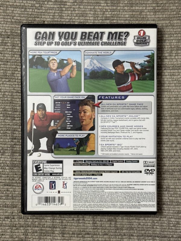 Tiger Woods EA Sports PGA Tour 2004 PlayStation 2 PS2 CIB with Manual
