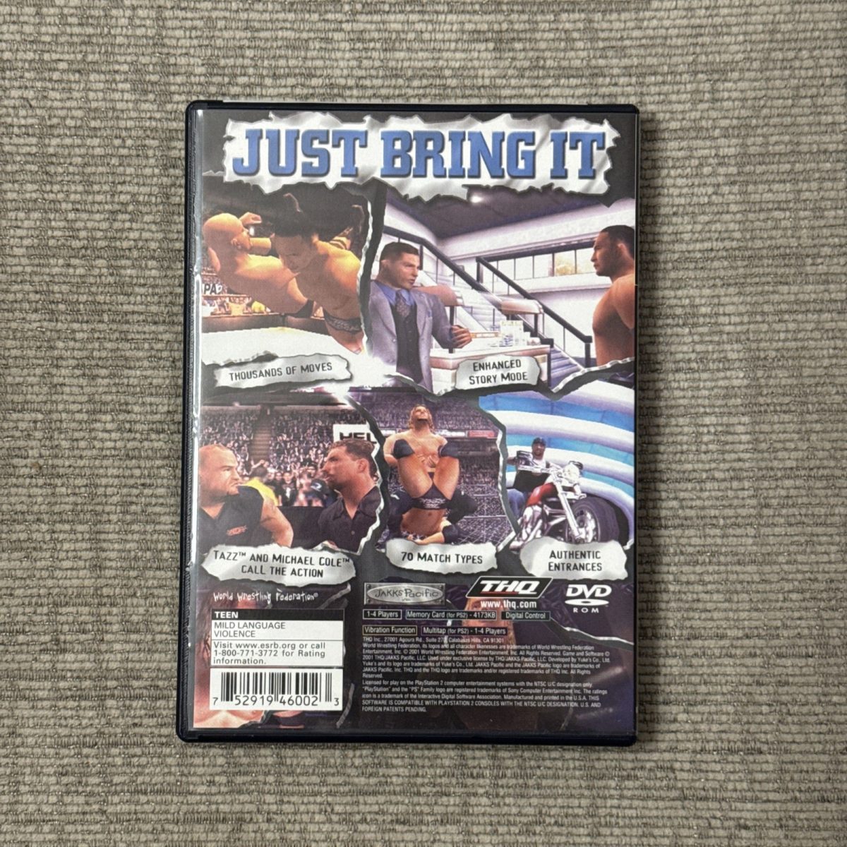 WWF Smackdown Just Bring It - Sony Playstation 2 PS2 Pristine Sealed New