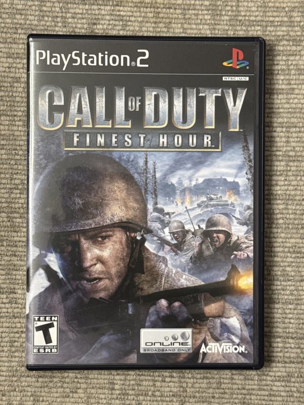 Call of Duty Finest Hour PS2 PlayStation 2 Complete W/ Manual CIB Tested MINT