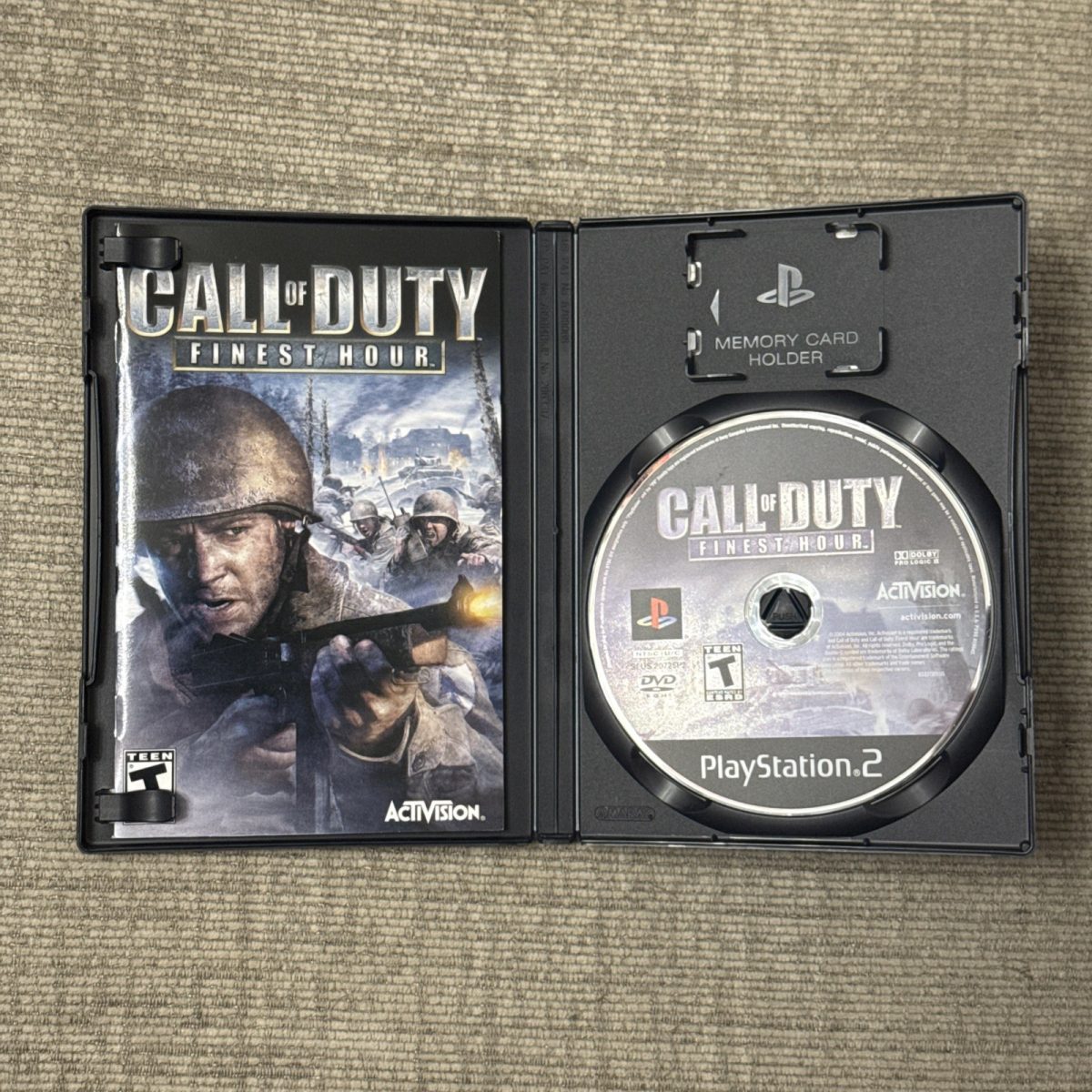 Call of Duty Finest Hour PS2 PlayStation 2 Complete W/ Manual CIB Tested MINT