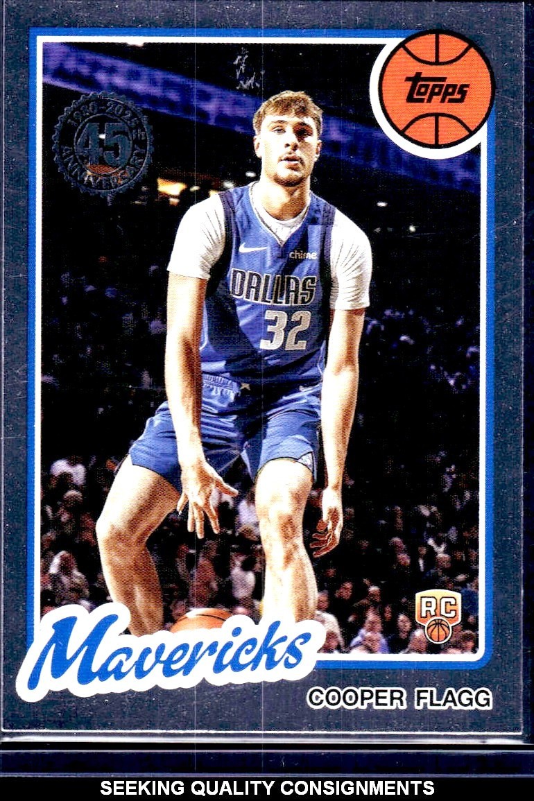 2025-26 Topps Flagship Cooper Flagg RC 45th Anniversary 80BK-51 Mavericks Rookie