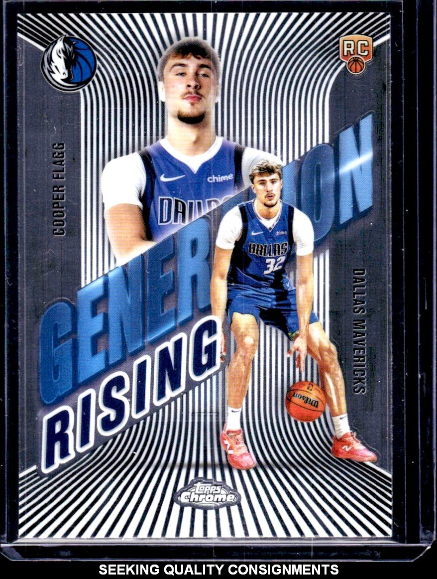 2025-26 Topps Chrome Cooper Flagg Rookie Generation Rising RC Mavericks