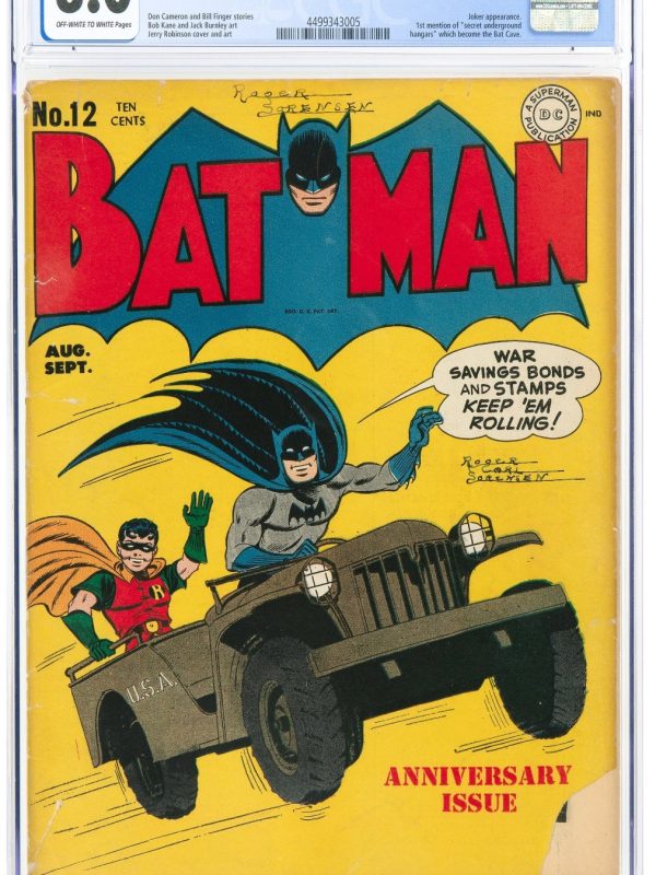 Batman #12 (DC, 1942) CGC GD/VG 3.0 Off-White to White Pages