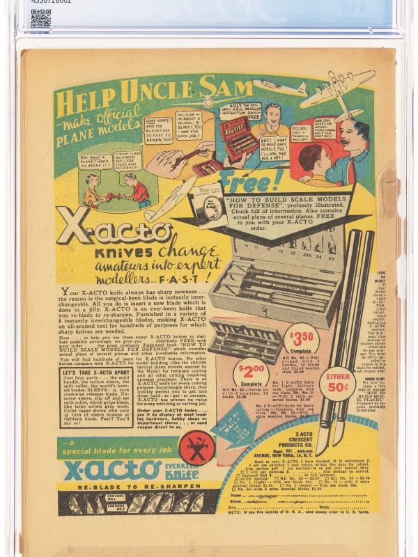 All-New Comics #7 CGC .5 (Harvey 1944) Alex Schomburg Bondage War Cover RARE