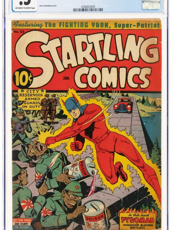 Startling Comics #25 (1944) CGC PR 0.5 Alex Schomburg War Time Cover Golden Age