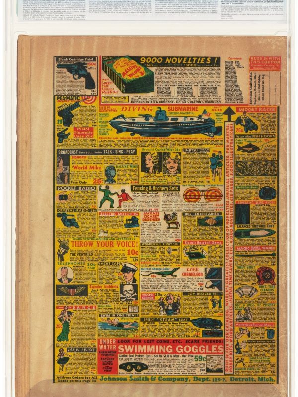 Thrilling Comics #20 (1941) CGC GD- 1.8 Alex Schomburg World War 2 Bondage Cover