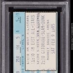 1985 NBA All-Star Saturday Ticket Stub, PSA EX 5 Michael Jordan Dunk Contest RC