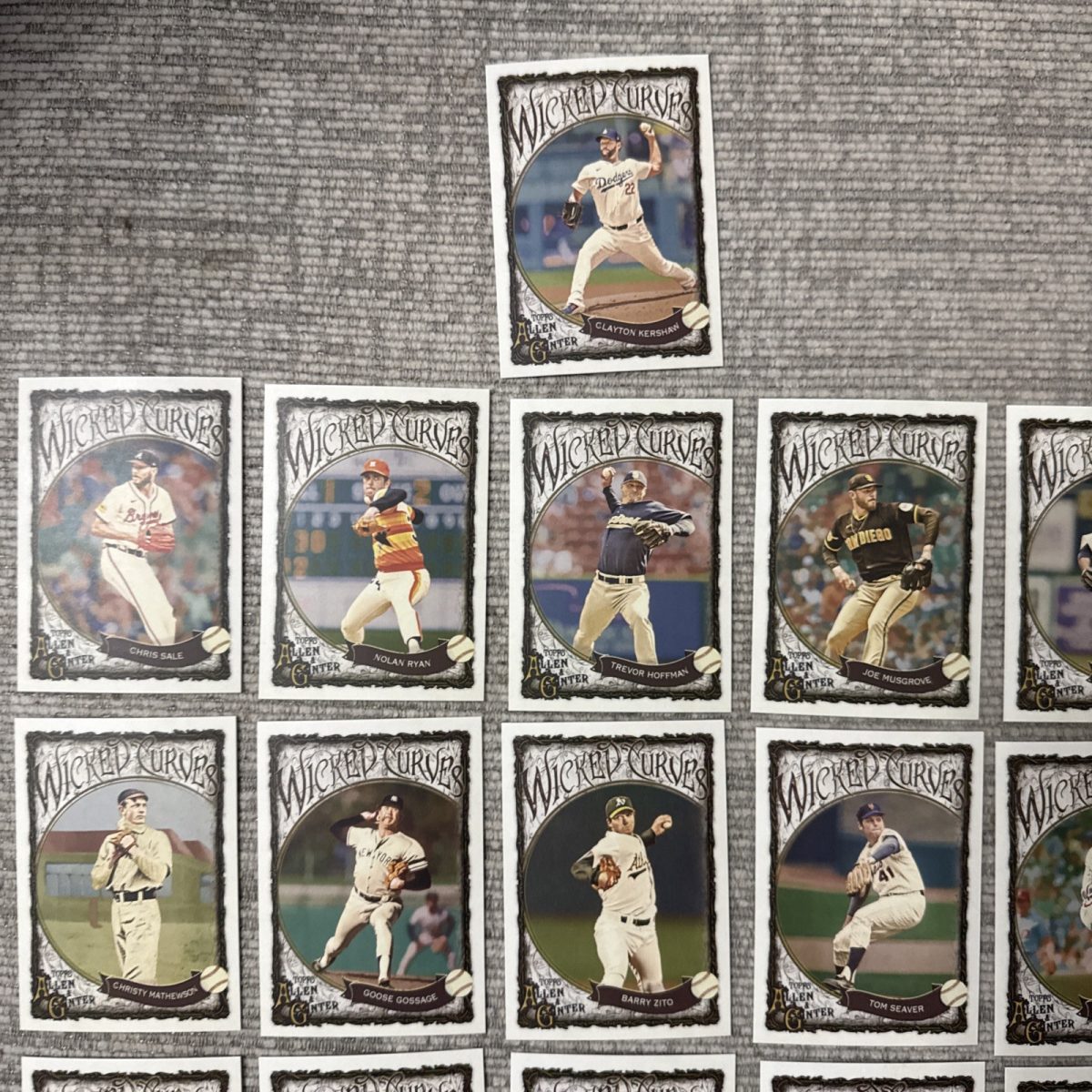 2025 TOPPS ALLEN & GINTER WICKED CURVES FULL SIZE INSERT LOT OF 40 CARDS
