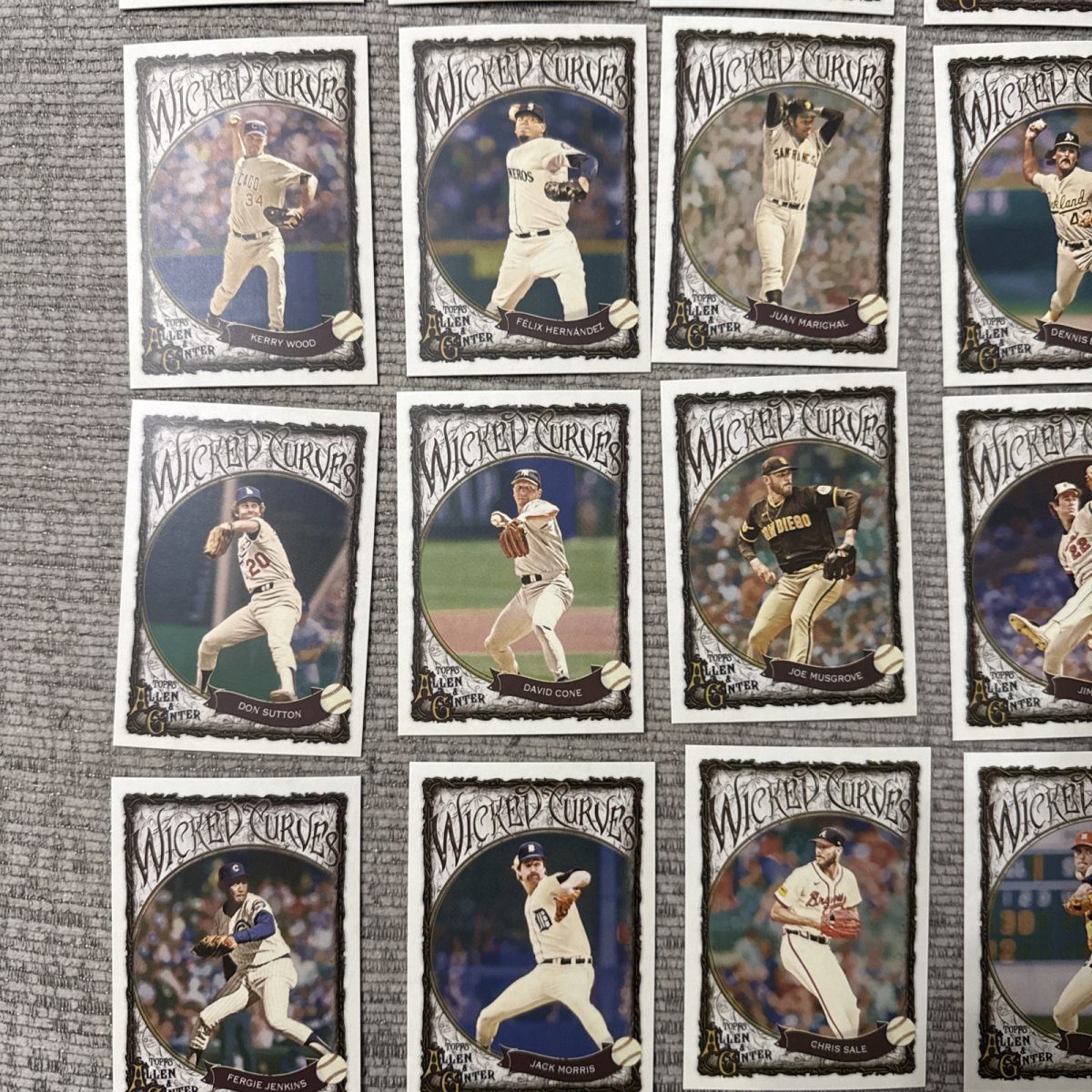 2025 TOPPS ALLEN & GINTER WICKED CURVES FULL SIZE INSERT LOT OF 40 CARDS