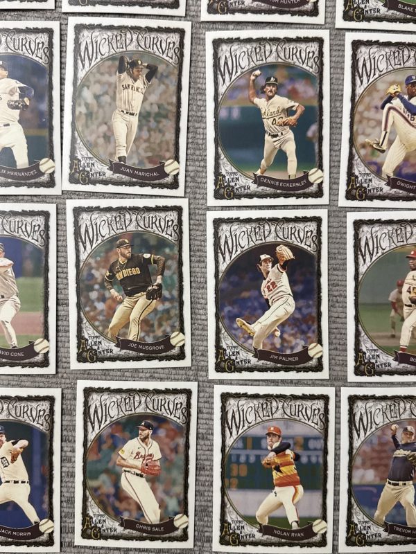 2025 TOPPS ALLEN & GINTER WICKED CURVES FULL SIZE INSERT LOT OF 40 CARDS