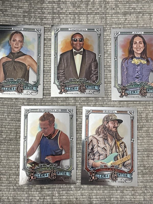 2025 Topps Allen Ginter Baseball Foil/Chrome Card Lot - Lot Of 5 Cards See Pic