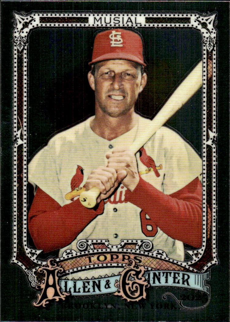 2025 Allen and Ginter Baseball, Stan Musial, #64, Silver Portrait