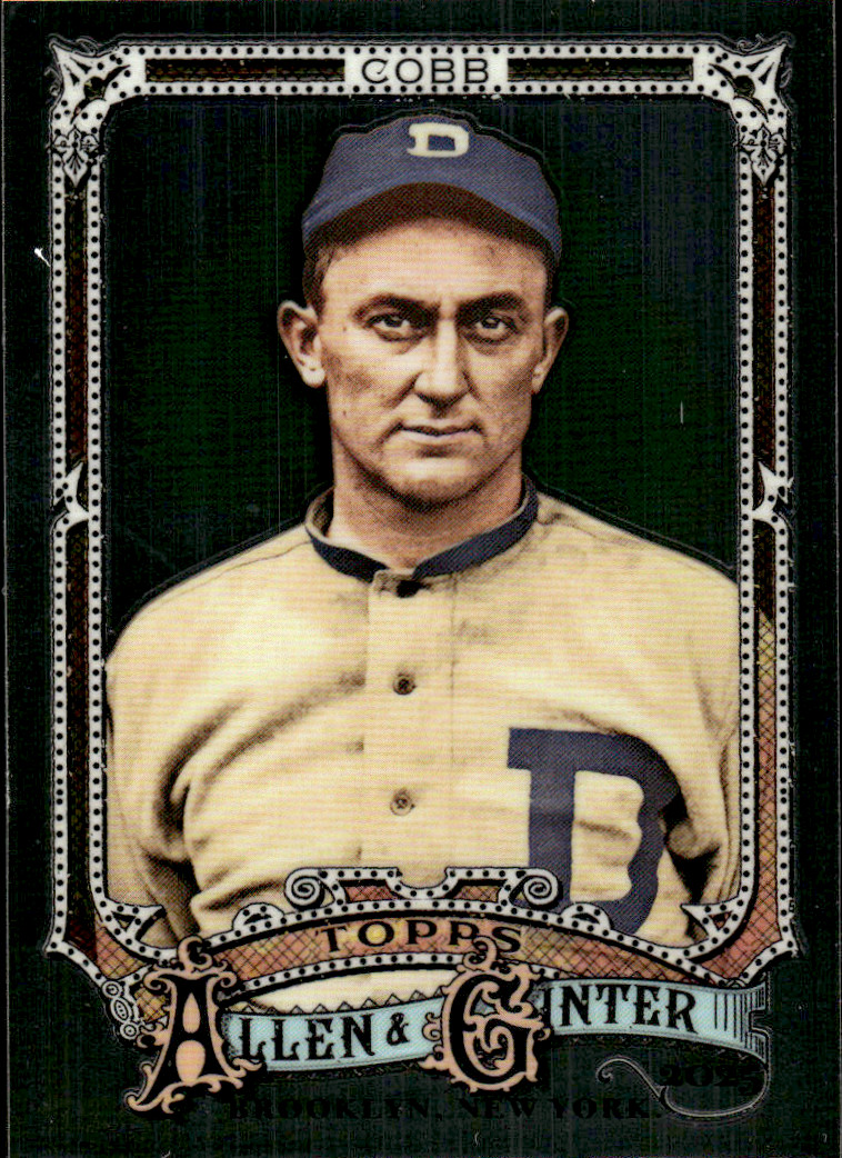 2025 Topps Allen & Ginter Ty Cobb #55 Silver Portrait Foil Detroit Tigers