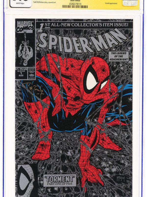 Spider-Man #1 Silver Edition - Signed Todd McFarlane (Marvel 1990) CGC NM/MT 9.8
