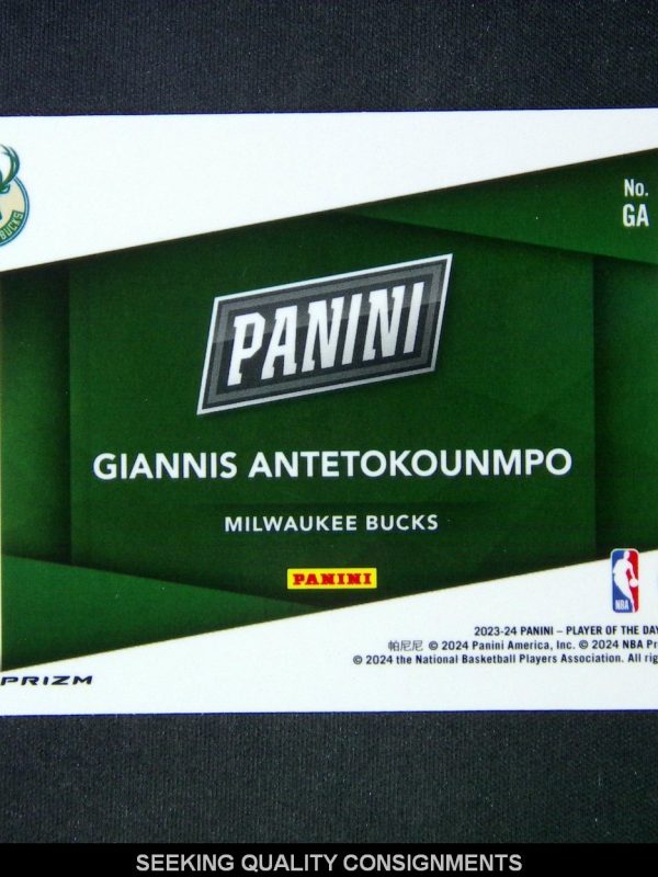 2023-24 Panini Player of the Day Giannis Antetokounmpo Marketing Silver /99