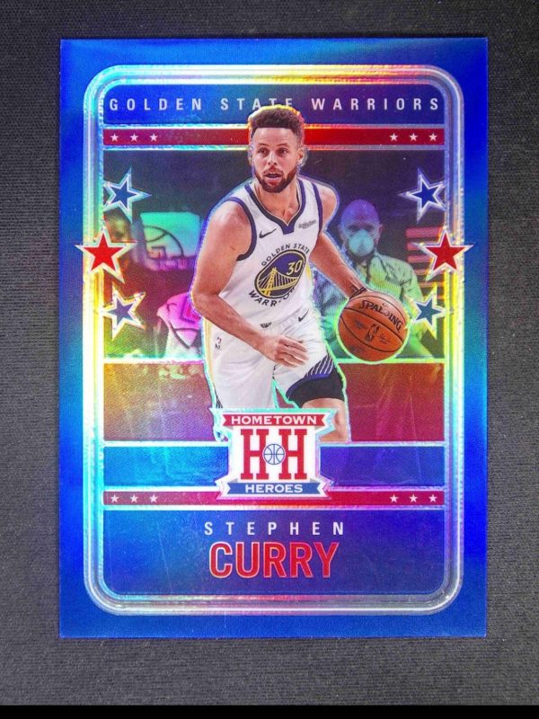 2020-21 Panini Chronicles Stephen Curry #555 Hometown Heroes Blue /99