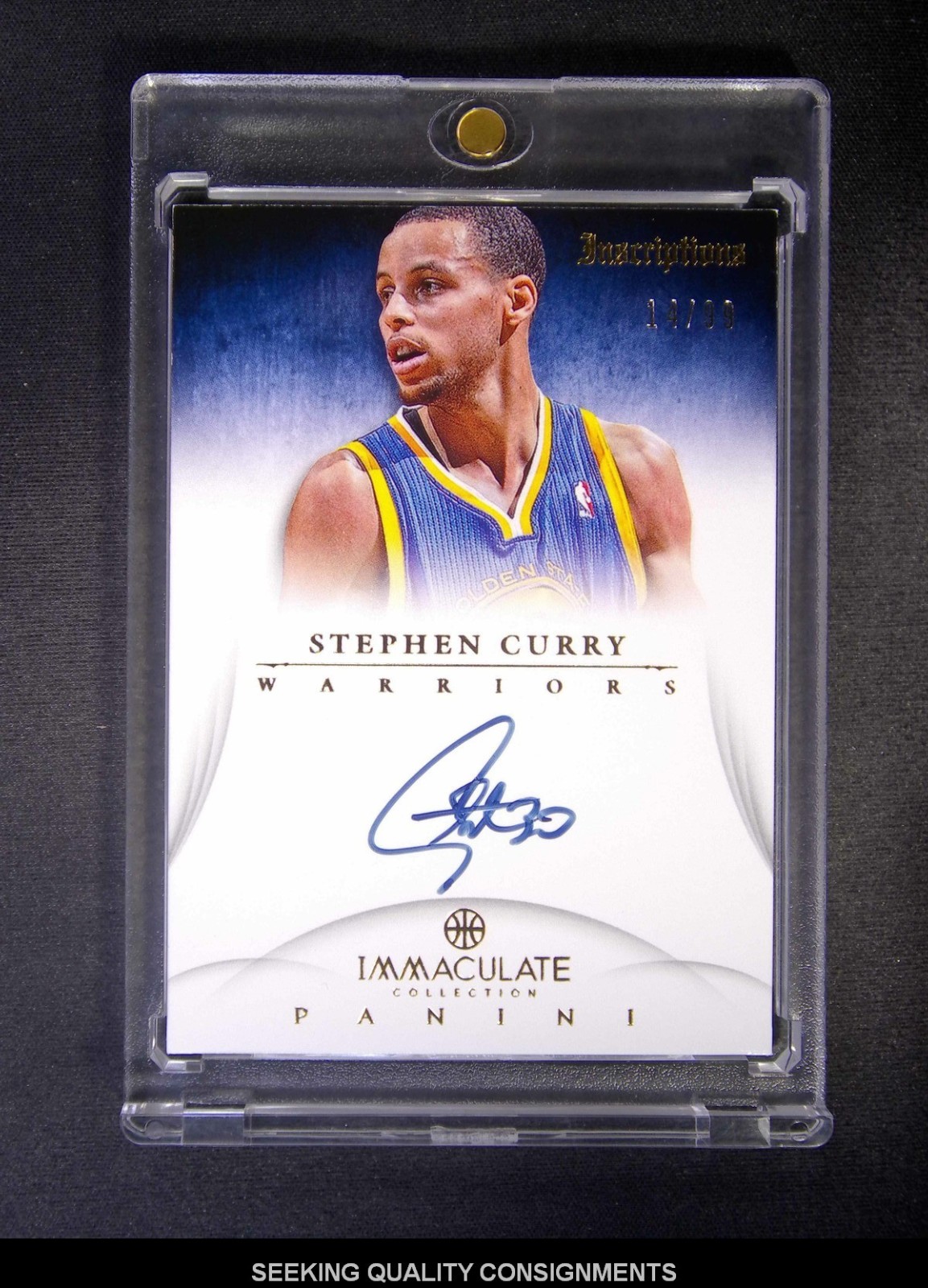2012-13 Immaculate Collection Stephen Curry Inscriptions Auto /99