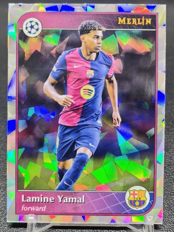 2024-25 Topps Merlin UEFA Lamine Yamal #19 Atomic Refractor