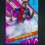 2024-25 Topps Finest UEFA Limine Yamal Auto Magenta Lava /75 #A01