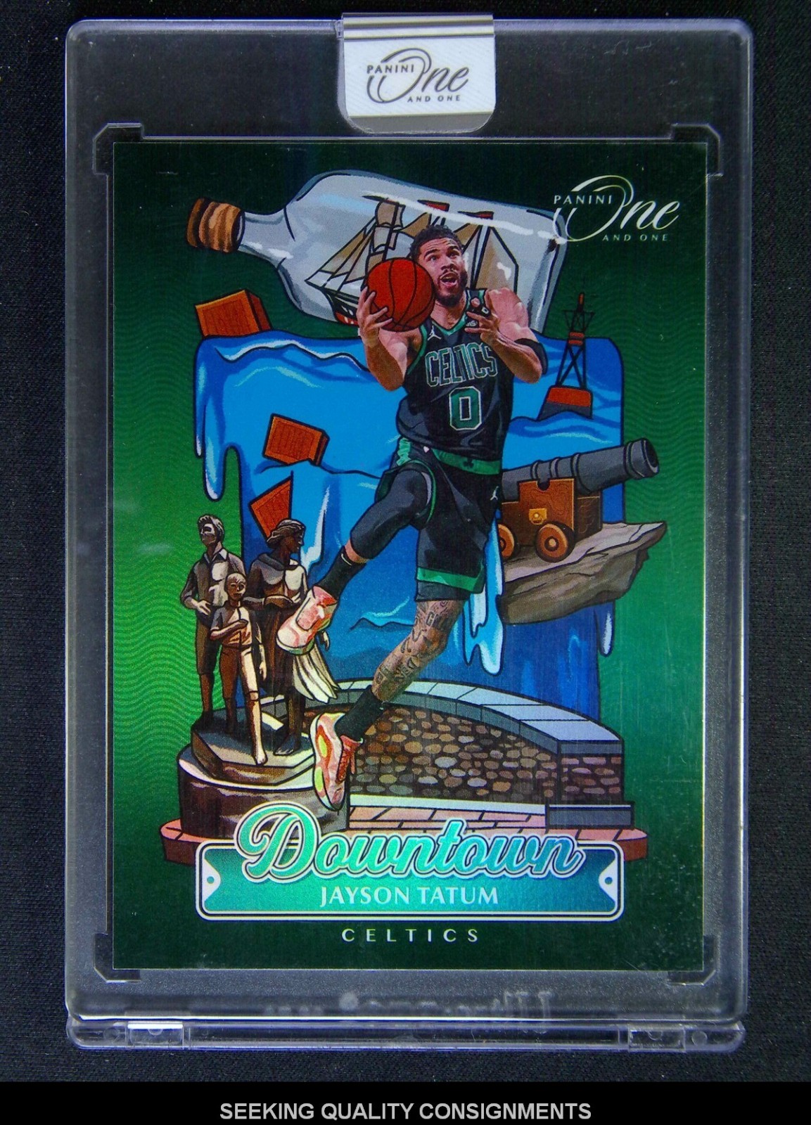 2024-25 Panini One And One Jayson Tatum #4 Downtown Case Hit SSP