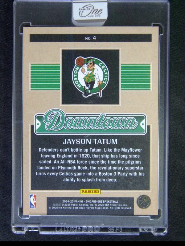 2024-25 Panini One And One Jayson Tatum #4 Downtown Case Hit SSP