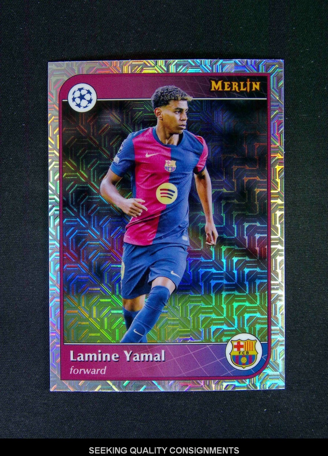 2024-25 Topps Merlin UEFA Lamine Yamal #19 Mojo Refractor
