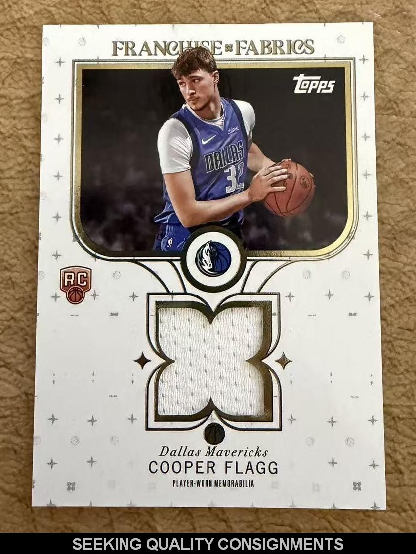 2025-26 Topps Flagship Cooper Flagg RC Rookie Roundball Remnants Game Worn Patch