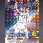2025-26 Topps Chrome Tyrese Haliburton Sleek Finishers Orange Geometric /25