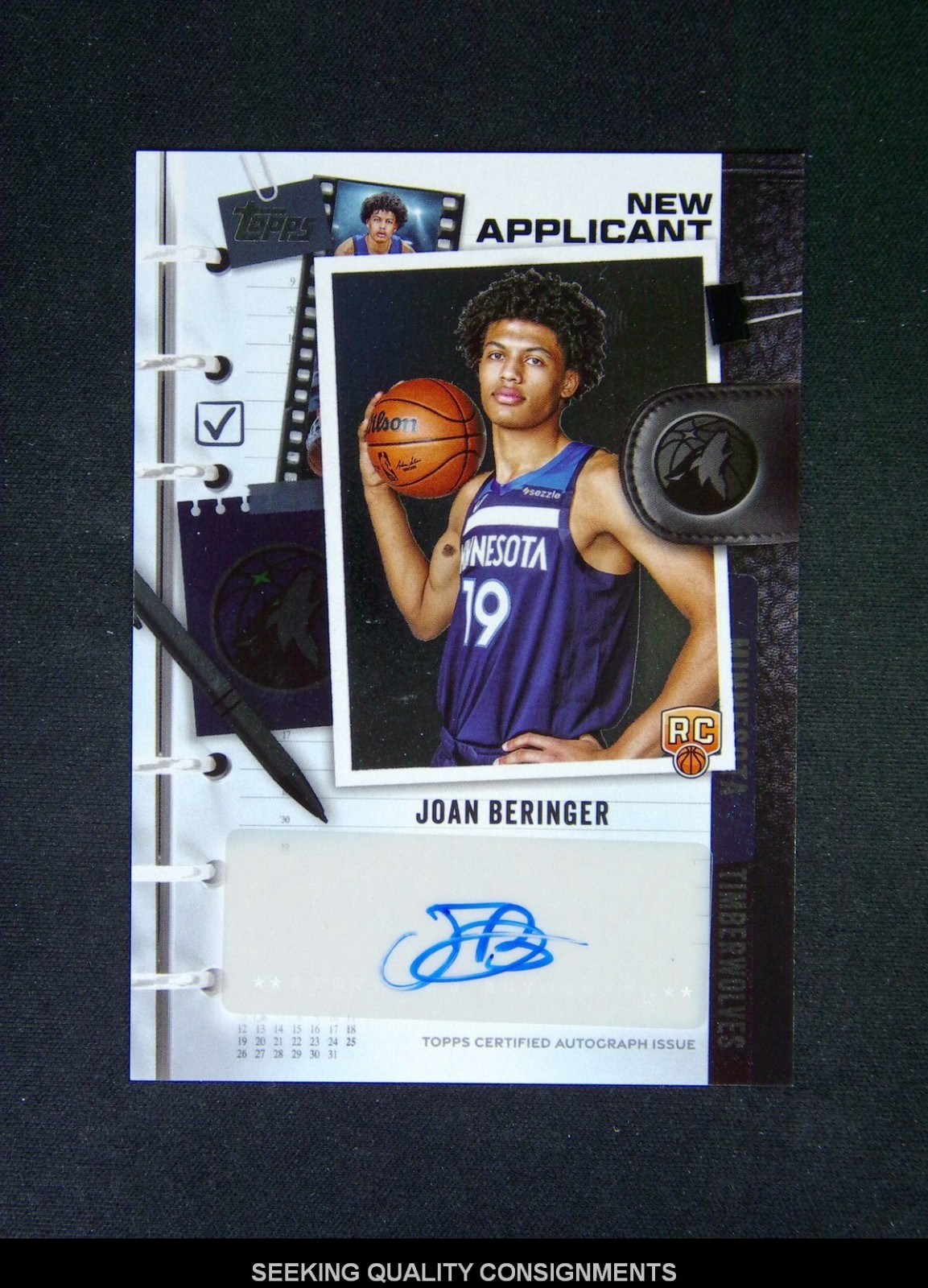 2025-26 Topps Flagship Joan Beringer RC Rookie New Applicant Auto