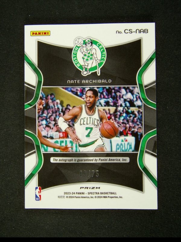2023-24 Panini Spectra Nate Archibald Auto Catalysts /75