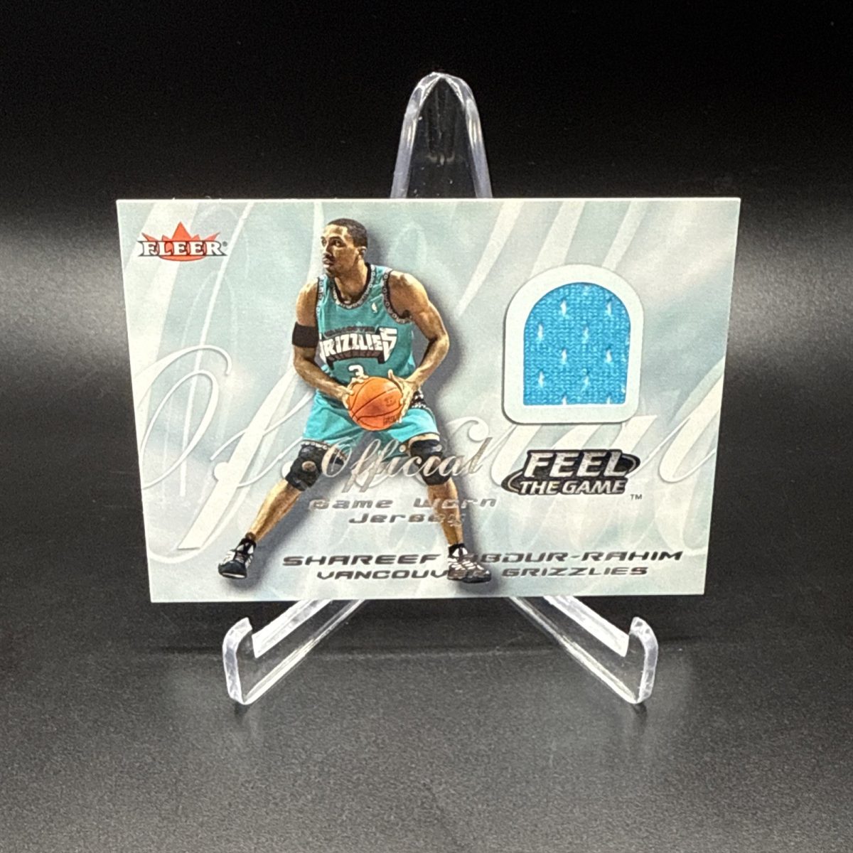 2000 Fleer Feel The Game Authentic Game Worn Jersey Shareef Abdul-Rahim