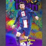 2023 Topps Finest UEFA Lionel Messi The Man Purple /299