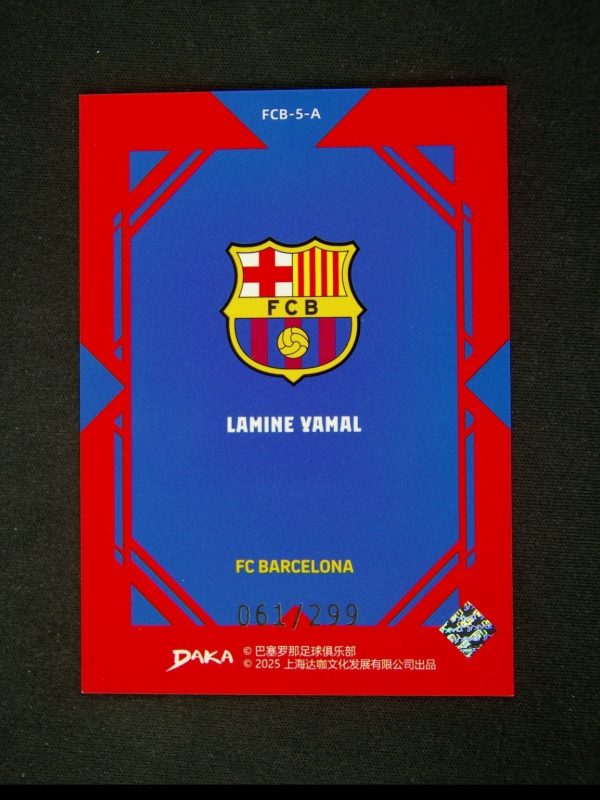 2025 Daka Top Audience Fc Barcelona Lamine Yamal Silver /299