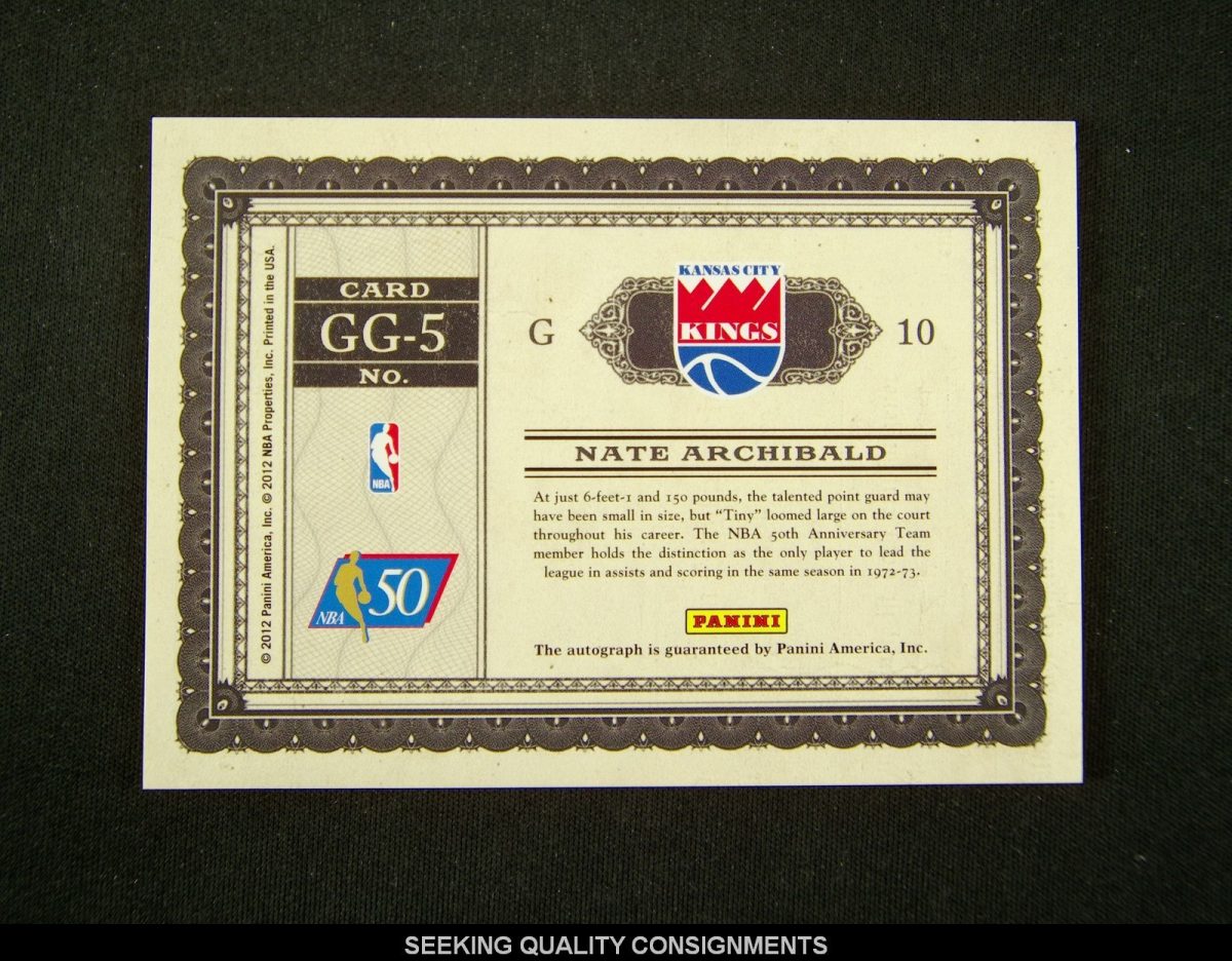 2011-12 Gold Standard Nate Archibald Greatest Auto /149