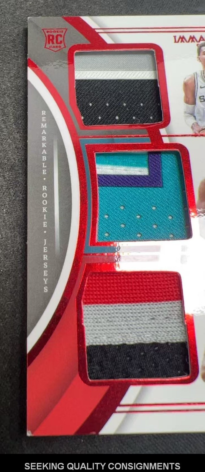 2023-24 Immaculate Victor Wembanyama Brandon Miller RC Triple Jersey Patch /25
