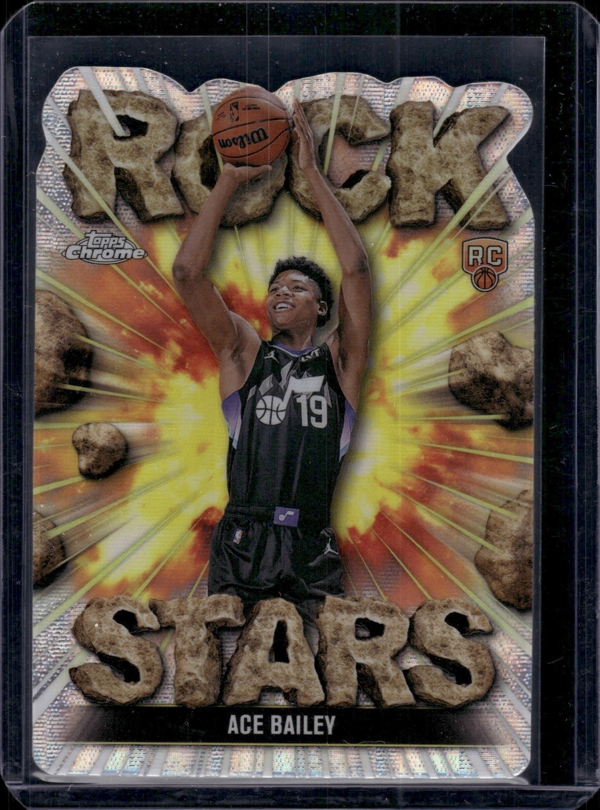 ACE BAILEY 2025-26 TOPPS CHROME #RS-20 ROOKIE ROCK STARS RC SSP JAZZ B