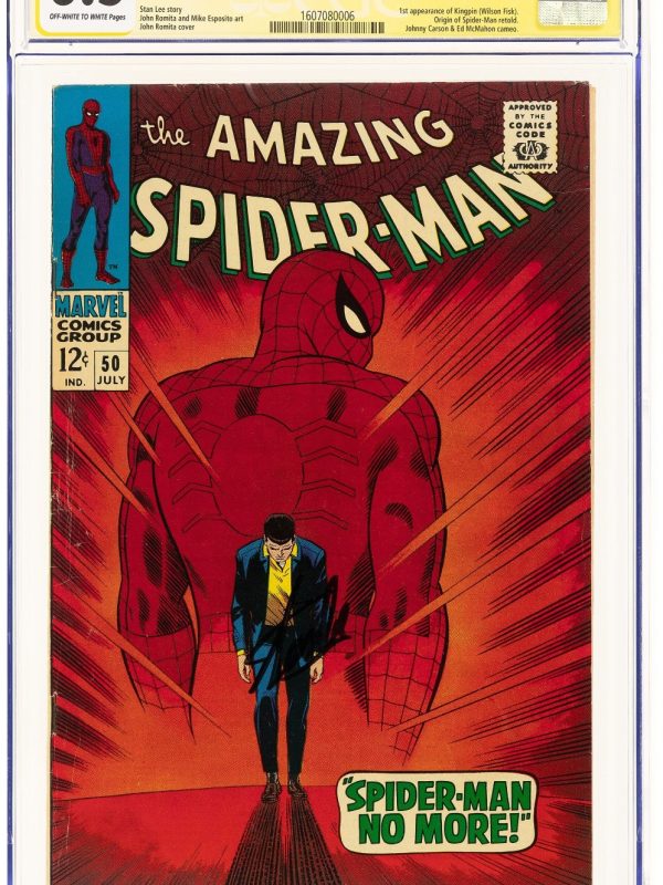 The Amazing Spider-Man #50 Signature Series: Stan Lee (Marvel, 1967) CGC FN+ 6.5