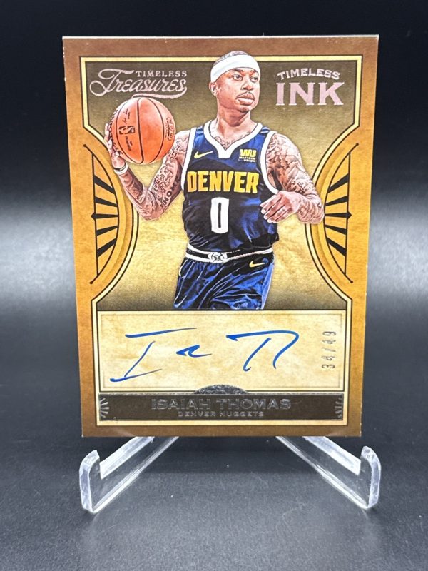 2018-19 Panini Chronicles Timeless Ink 34/49 Isaiah Thomas #TT-IT Auto