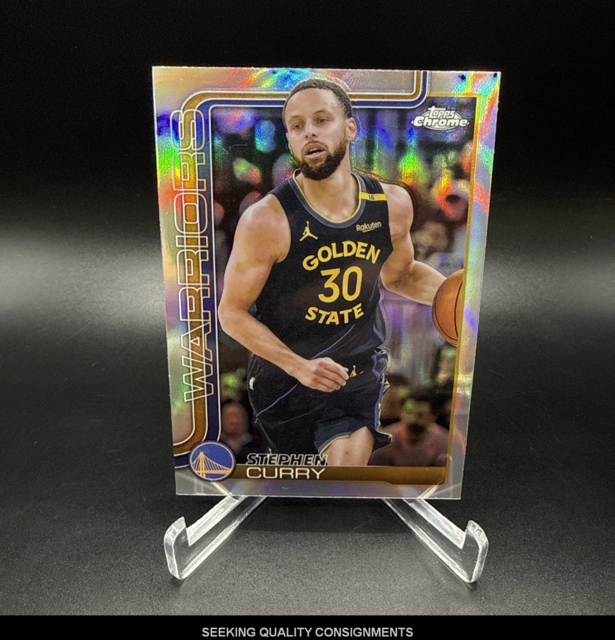 STEPHEN CURRY 2025-26 TOPPS CHROME #201 REFRACTOR WARRIORS