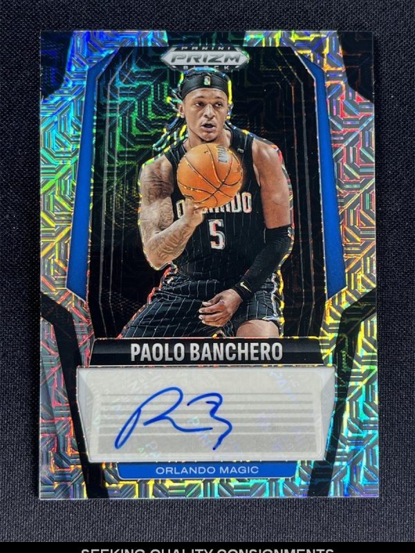 2024-25 Panini Prizm Black Paolo Banchero Mojo Signatures Auto #/25