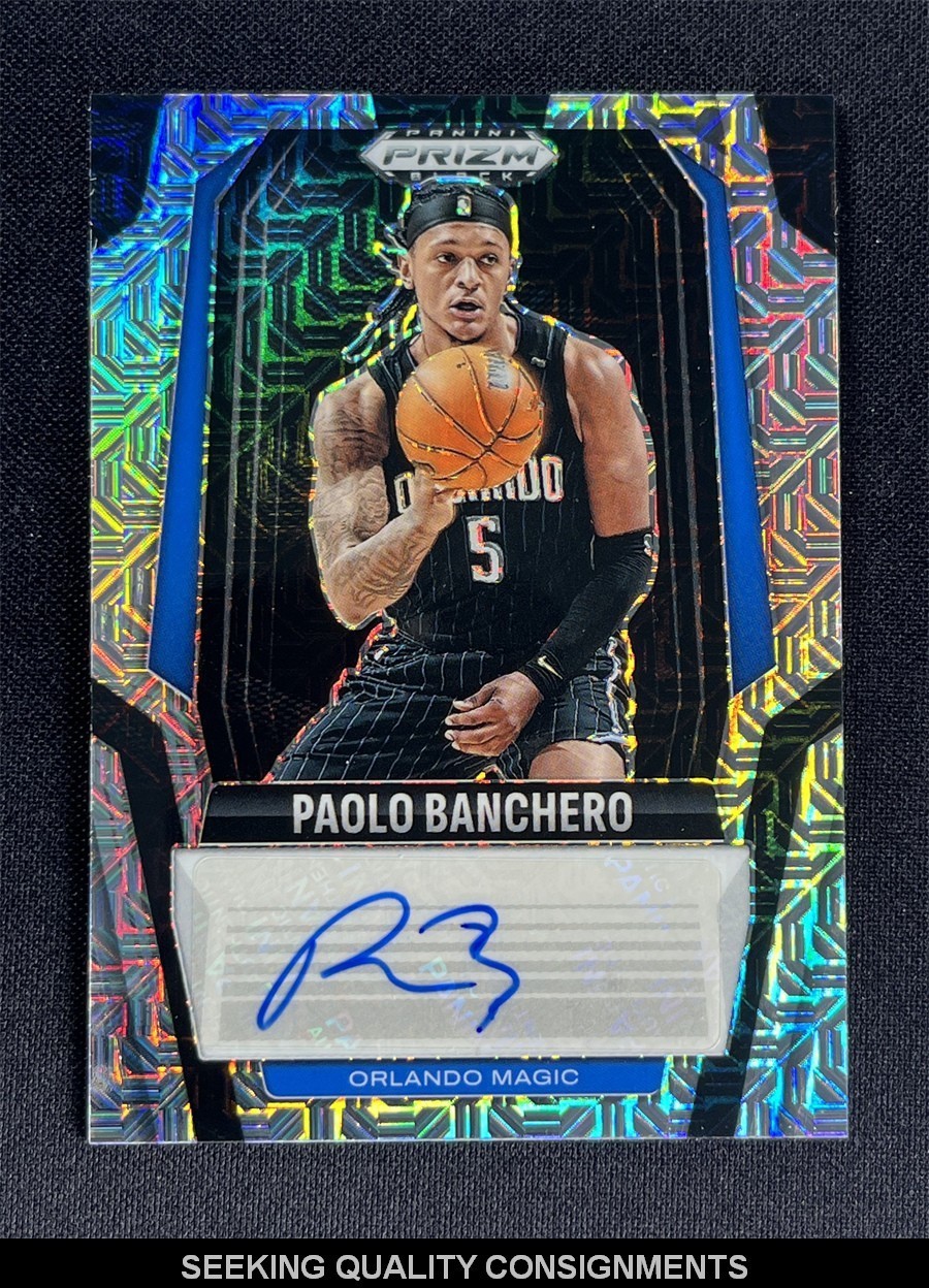2024-25 Panini Prizm Black Paolo Banchero Mojo Signatures Auto #/25